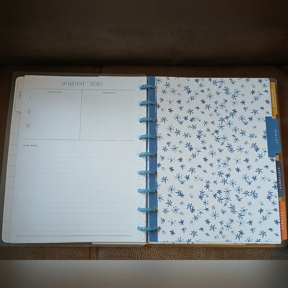 The Happy Planner classic sized 12 month planner Fresh Kitchen Flowers